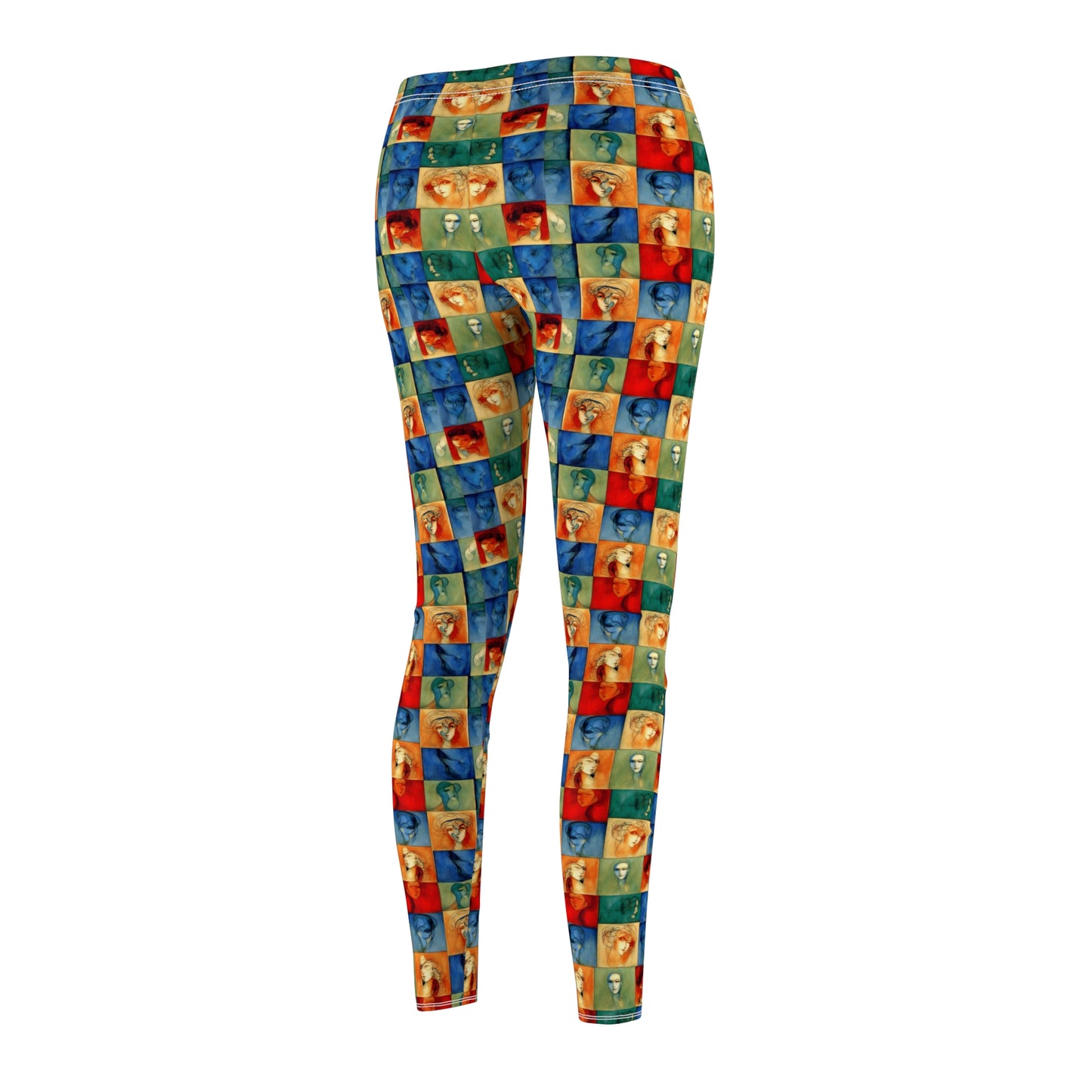 Checkerboard Babyface Leggings - Full Length View
