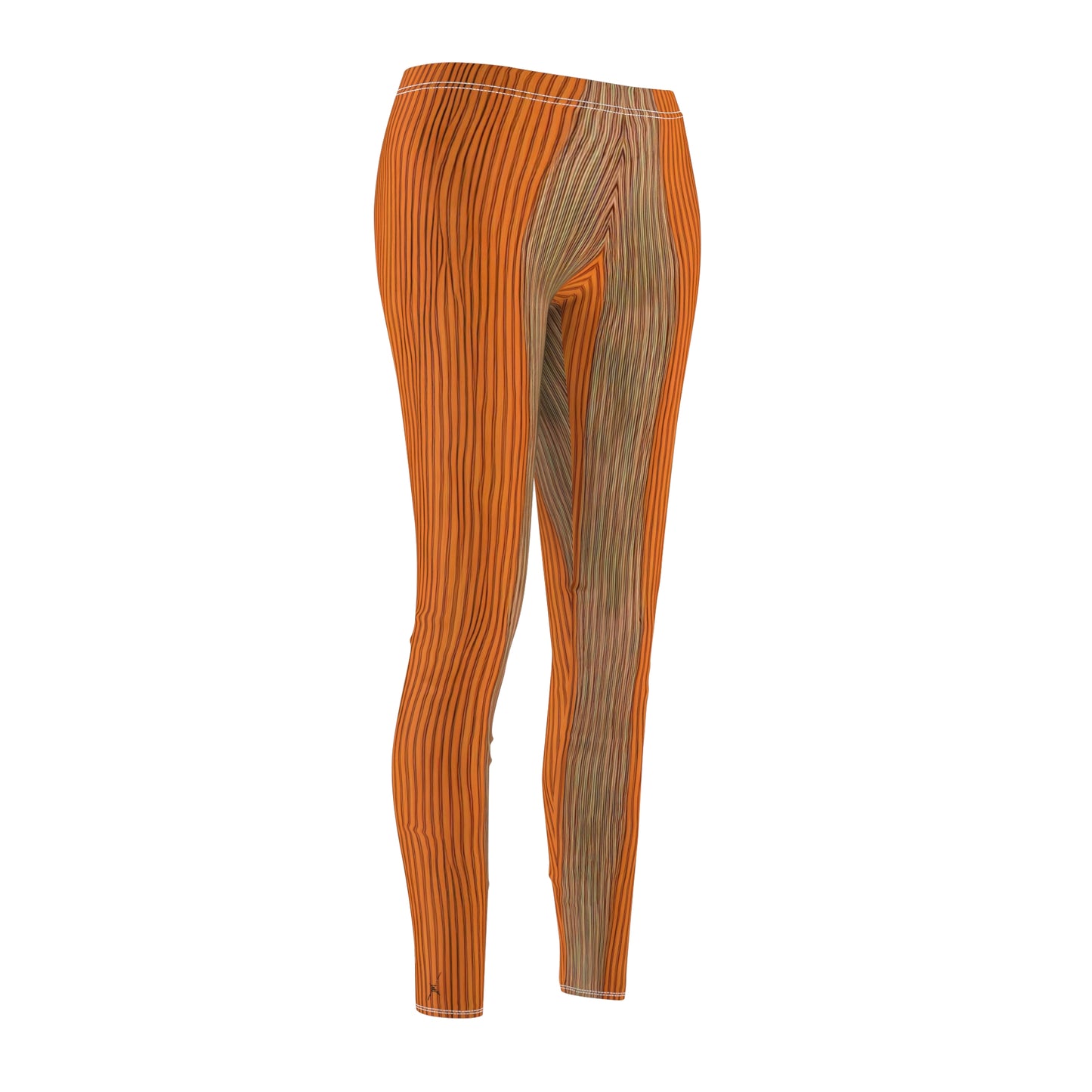 Candystripe Tangerine Leggings - Detail View