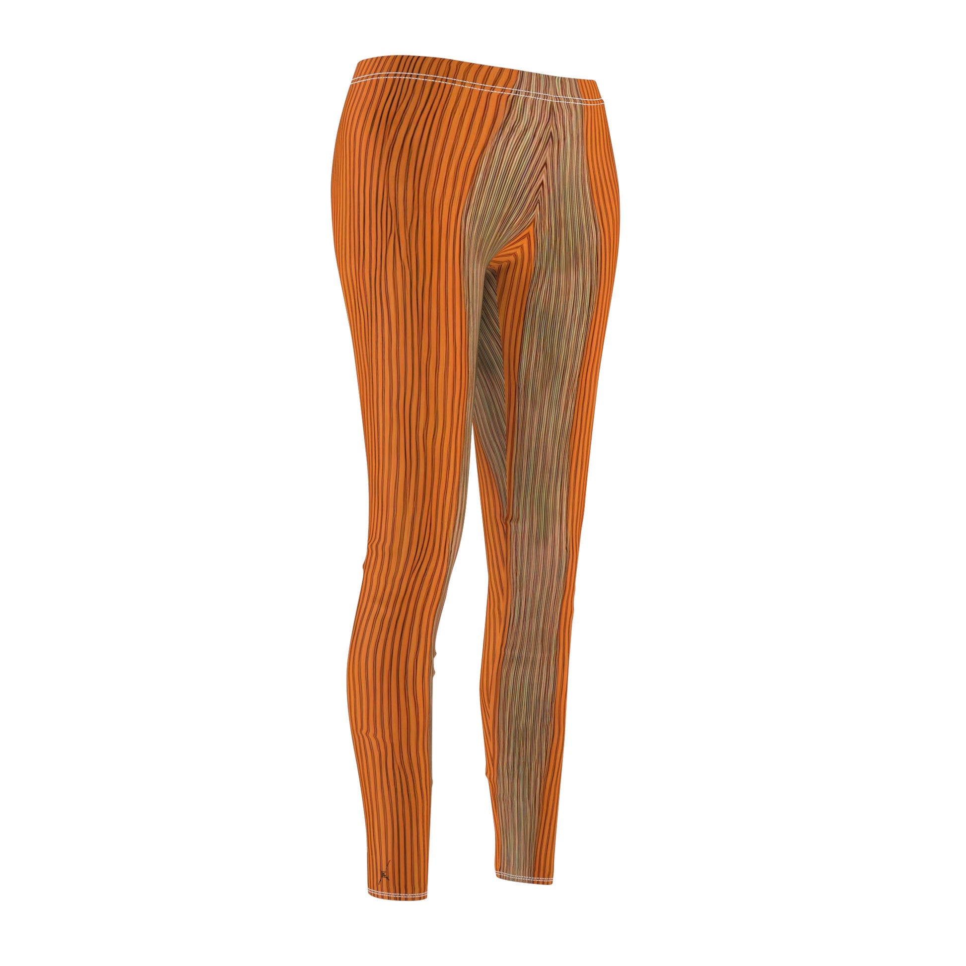 Candystripe Tangerine Leggings - Detail View