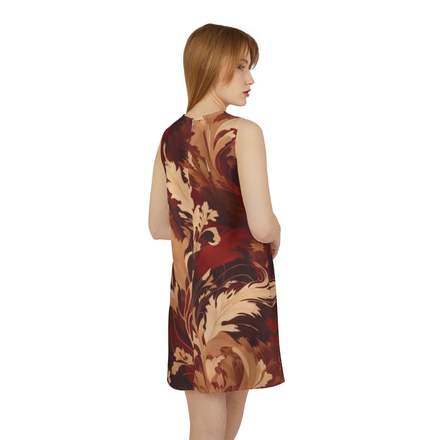 miller burton ... sald ... floral maroon..