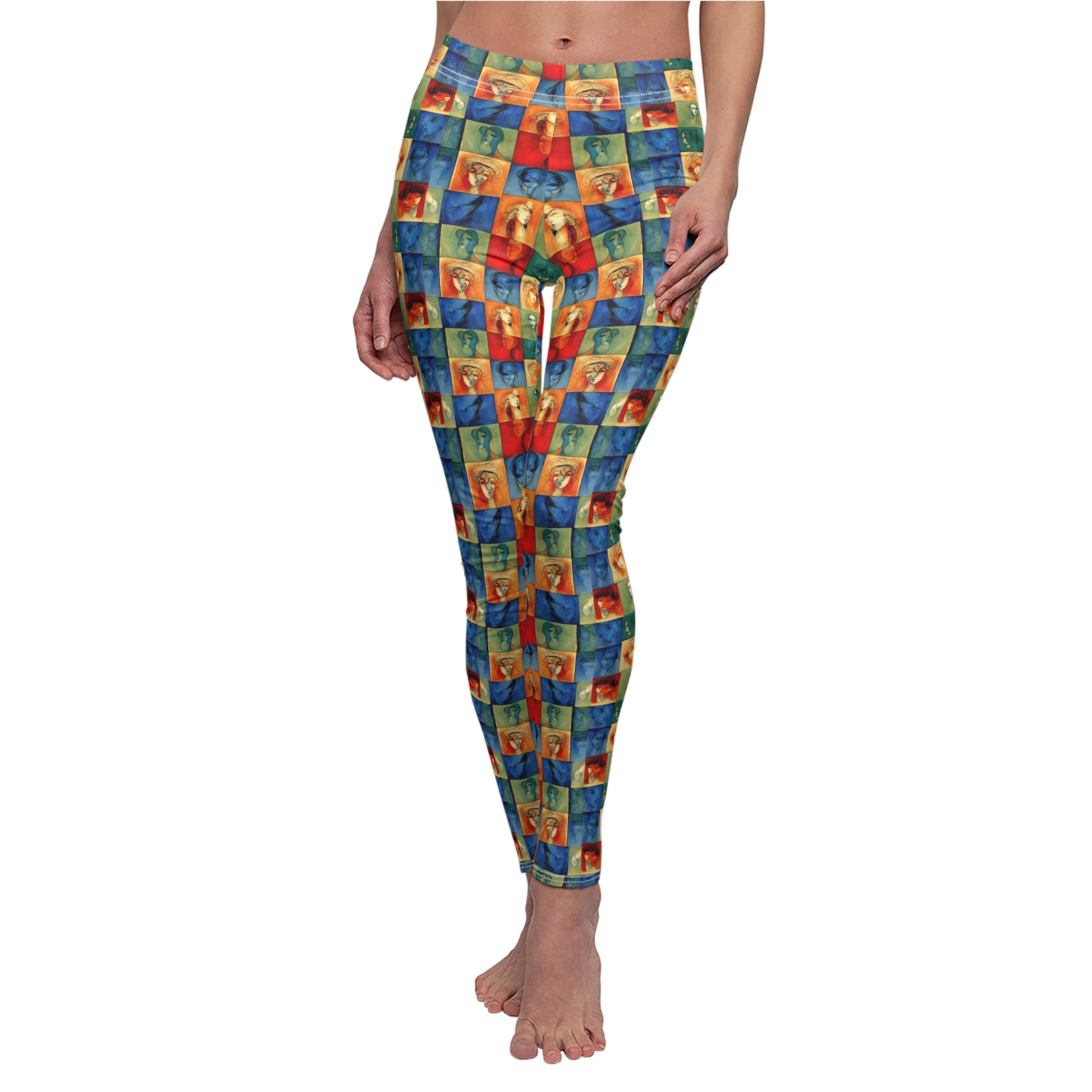 Checkerboard Babyface Leggings - Front View
