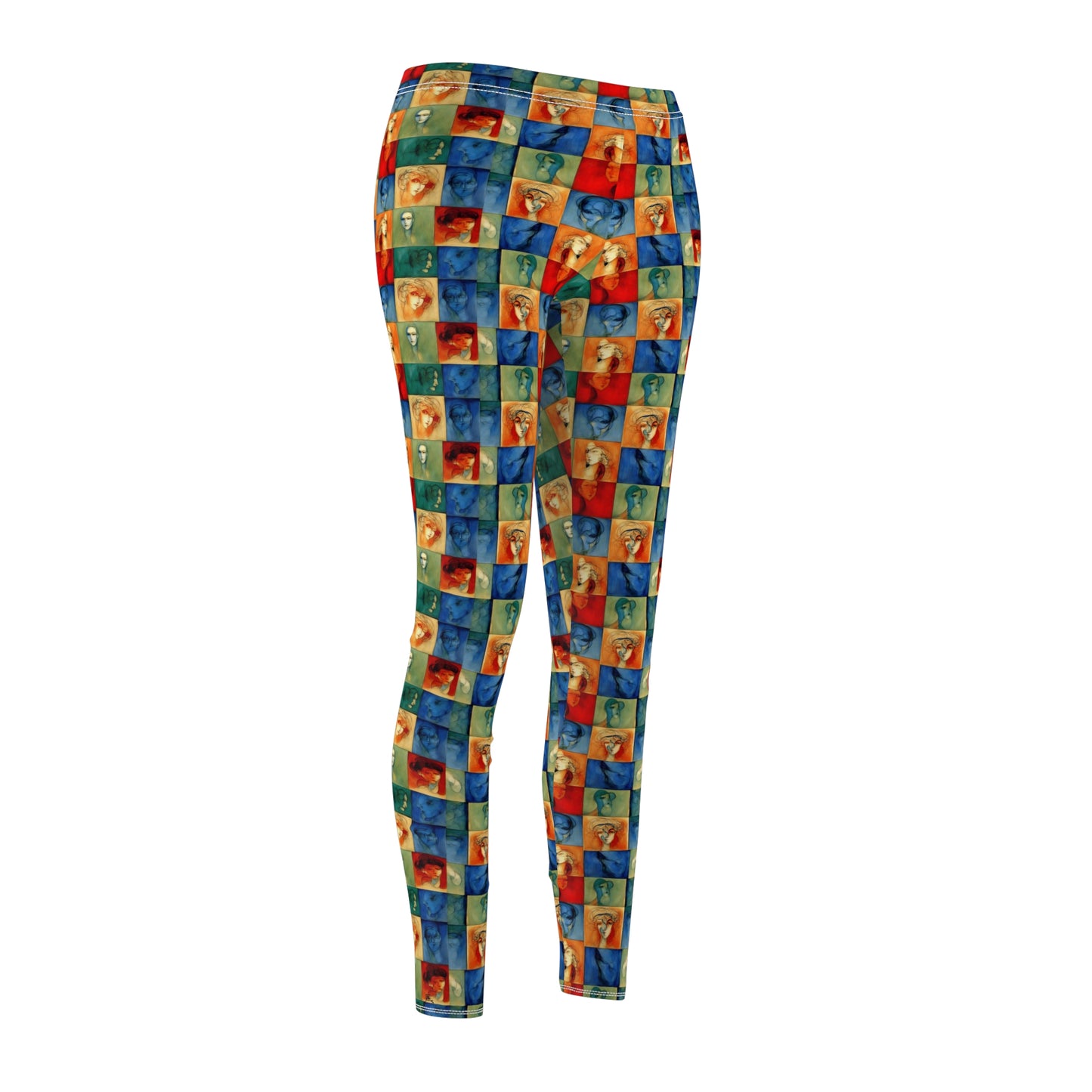 Checkerboard Babyface Leggings - Fabric Texture
